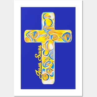 Bright Colorful Cross Posters and Art